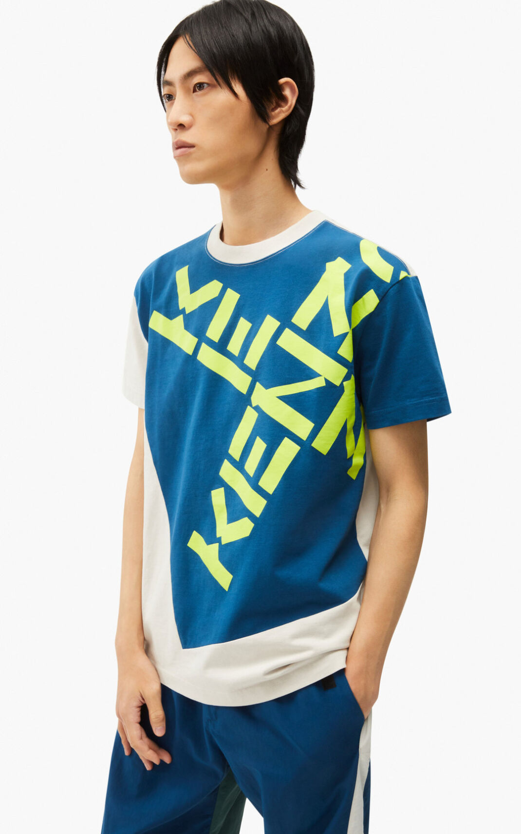 Camisetas Kenzo Sport Big X Hombre Azules Oscuro - SKU.4655404